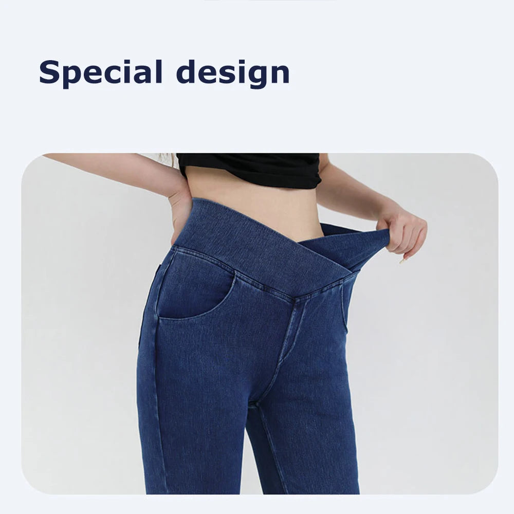 Casual Jeans Womens Activewear Women Bell Bottom Pants High Waist Yoga Flare Leggings 4 Way Stretch Denim Fitness Workout Sports