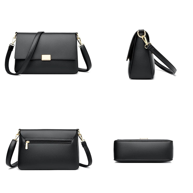 2024 Crossbody Bag For Women Fashion Small PU Leather Shoulder Bags Luxury Designer Quilted Female Zipper Purse And Handbags