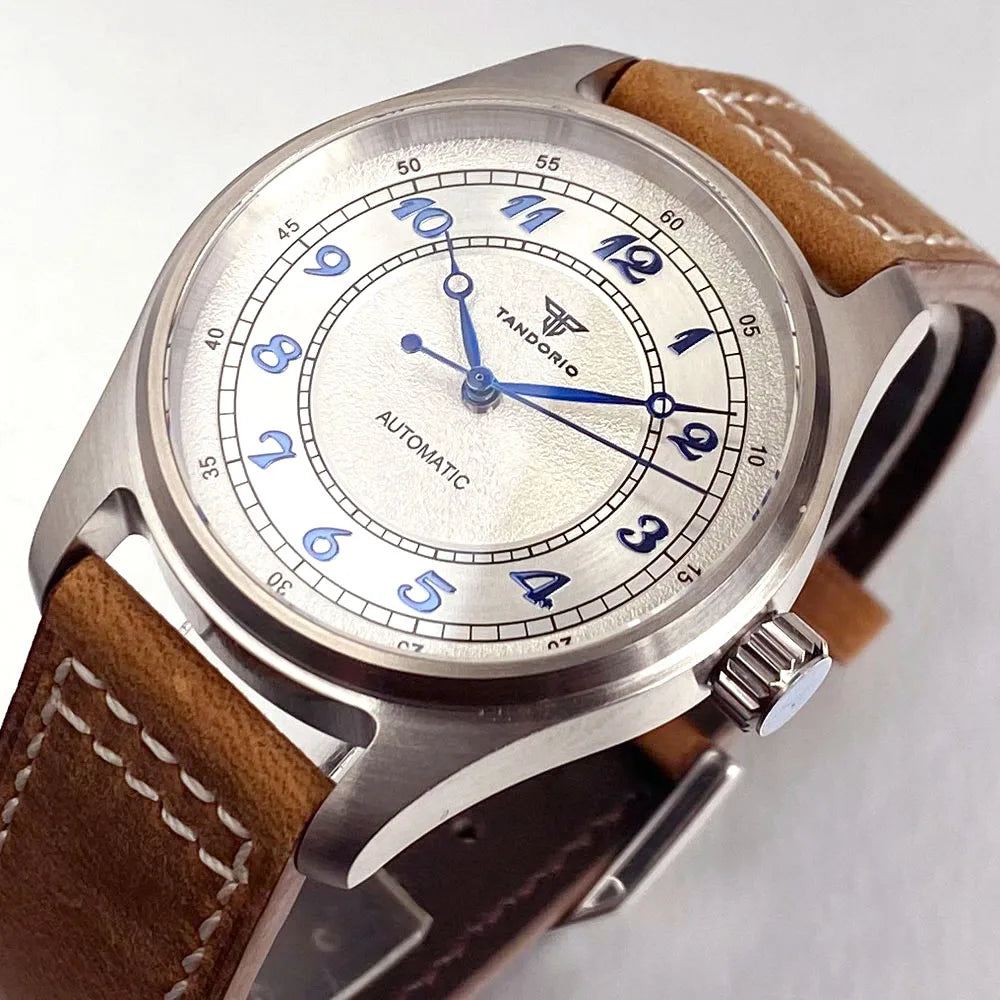Titanium 39mm Tandorio 20ATM Dive Miyota NH35 PT Automatic Mechanical Watch Men Sapphire Leisure Wristwatch Waterproof Watches