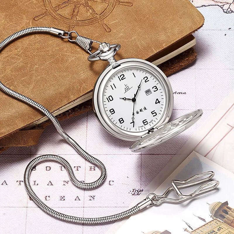Silver Stainless Steel Watch Chains Black Gold Bronze Classic Chains Watches Accessories for Pocket Watches Mens Gift