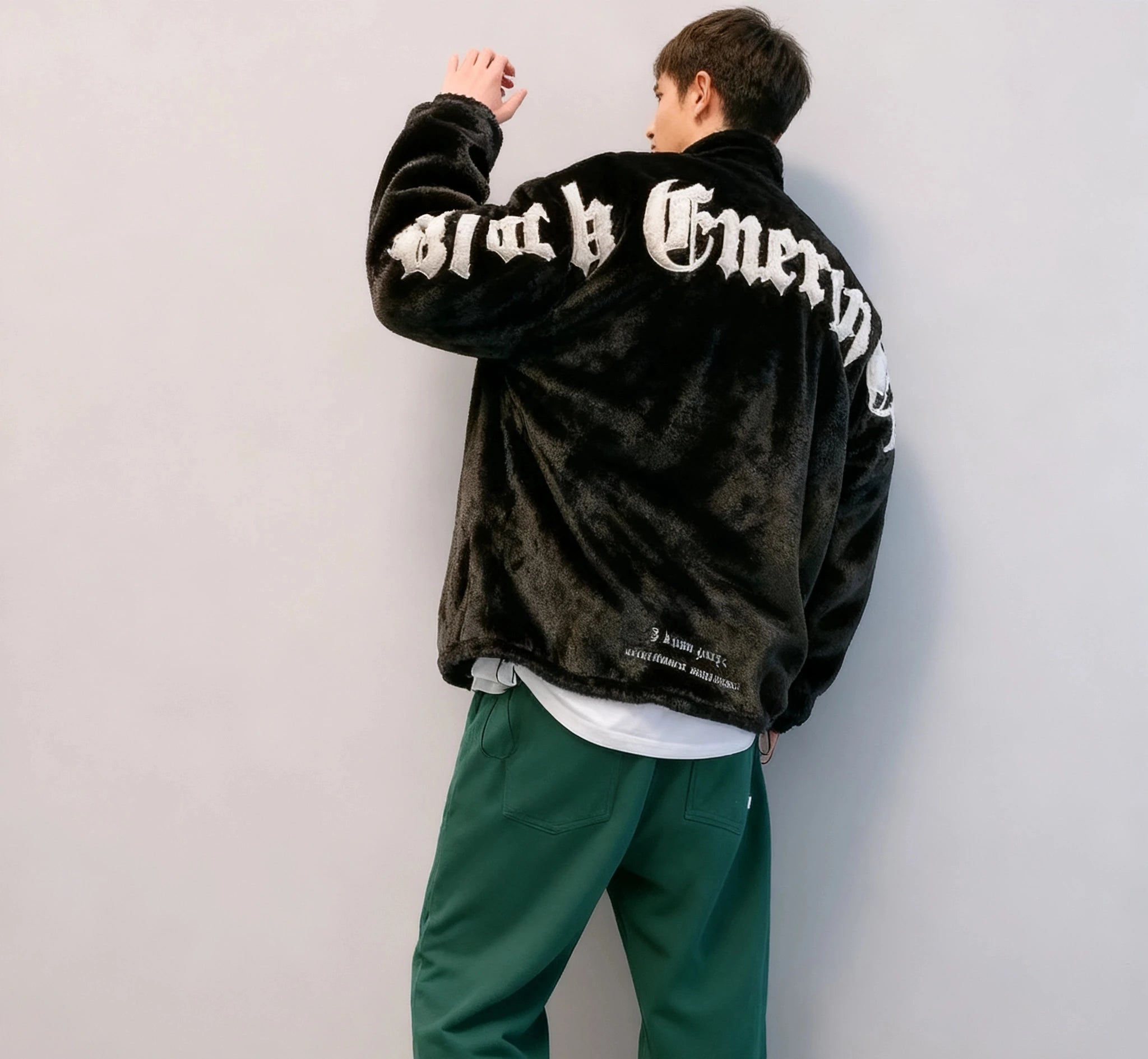 Streetwear Men's Hip-hop Embroidery Stand Up Collar Cotton Jacket Men's Thick Warm Men's Winter Fashion New Jacket