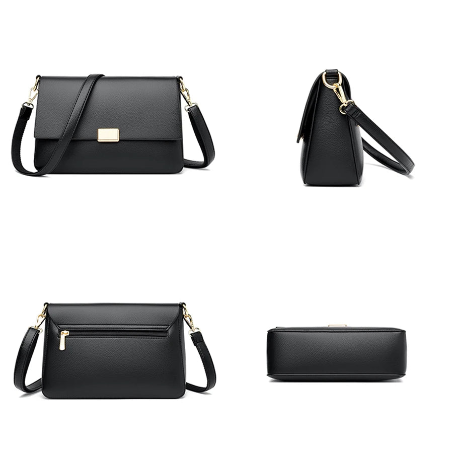 2024 Crossbody Bag For Women Fashion Small PU Leather Shoulder Bags Luxury Designer Quilted Female Zipper Purse And Handbags