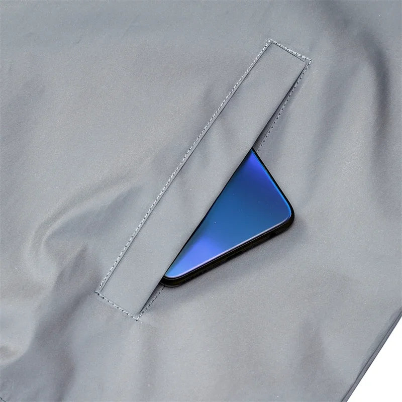 Hip-hop Streetwear Reflective Sleeveless Vest Men's Spring Summer Lightweight Stand Collar Night Running Dancing Outdoor Jacket