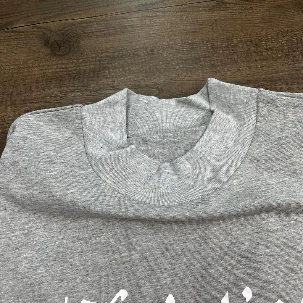 Yao Fashion KANYE WEST Streetwear Luxury HipHop Oversize Casual Sport Tops Long Sleeve Loose Cleanfit Style T Shirt For Men