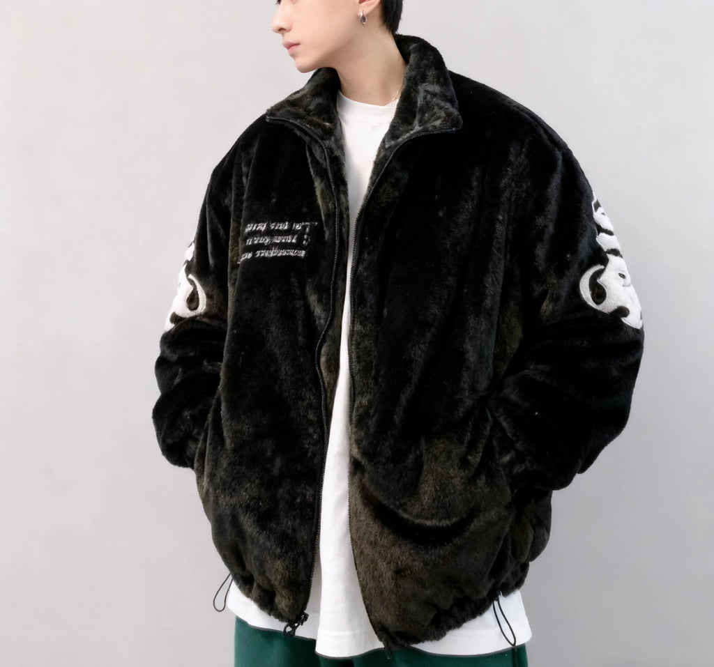 Streetwear Men's Hip-hop Embroidery Stand Up Collar Cotton Jacket Men's Thick Warm Men's Winter Fashion New Jacket
