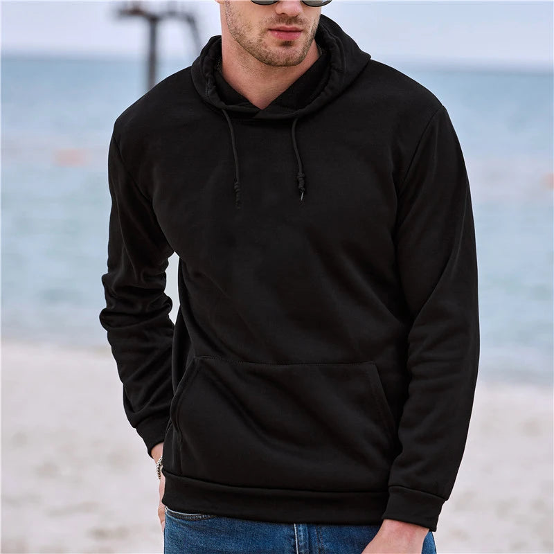 Men's Hoodies New Spring Autumn Casual Hoodies Sweatshirts Men's Top Solid Color Hoodies Sweatshirt Male Casual Tops 11 Colors