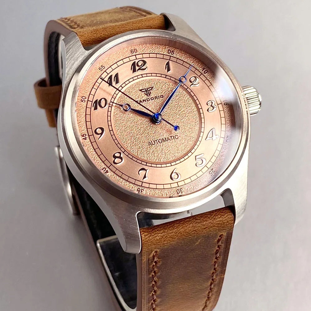 Titanium 39mm Tandorio 20ATM Dive Miyota NH35 PT Automatic Mechanical Watch Men Sapphire Leisure Wristwatch Waterproof Watches