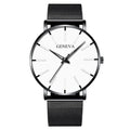 Minimalist Mens Fashion Ultra Thin Watches Simple Men Business Mesh Belt Quartz Wrist Watch Relogio Masculino