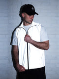 Hip-hop Streetwear Reflective Sleeveless Vest Men's Spring Summer Lightweight Stand Collar Night Running Dancing Outdoor Jacket