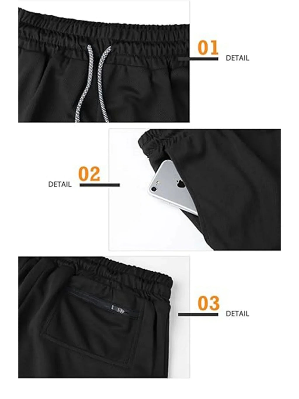 Activewear Mens 2-in-1 Athletic Short Quick-Dry Comfortable Breathable Drawstring Compression Waist Ideal for Gym Running Casual