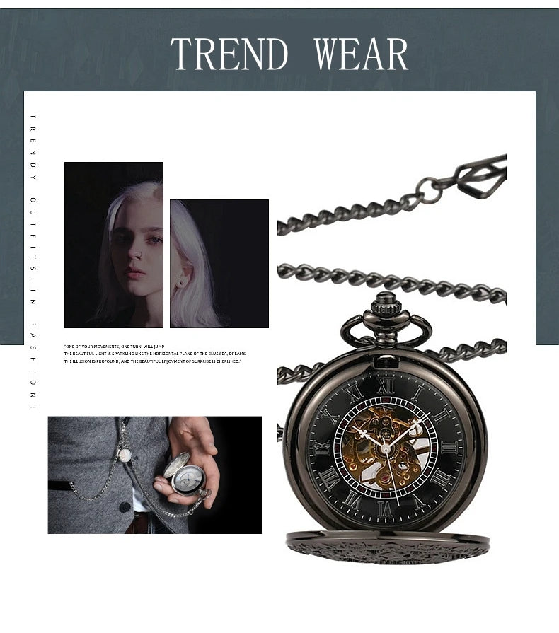 Silver Stainless Steel Watch Chains Black Gold Bronze Classic Chains Watches Accessories for Pocket Watches Mens Gift