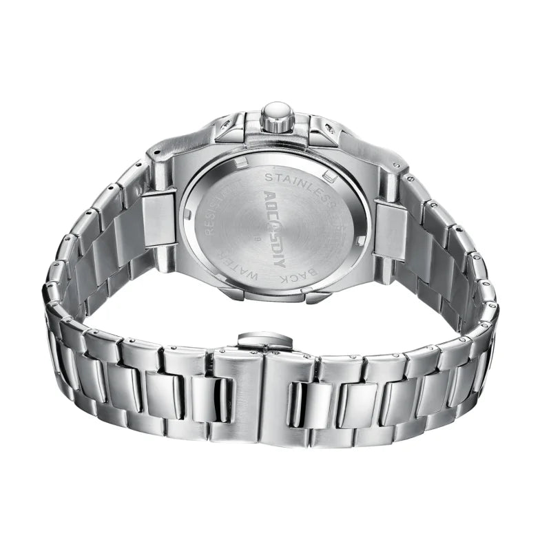 New Rhinestone Men's Watch Business Casual Waterproof Calendar Luminous Quartz Wristwatch Fashion Watches for Men reloj hombre